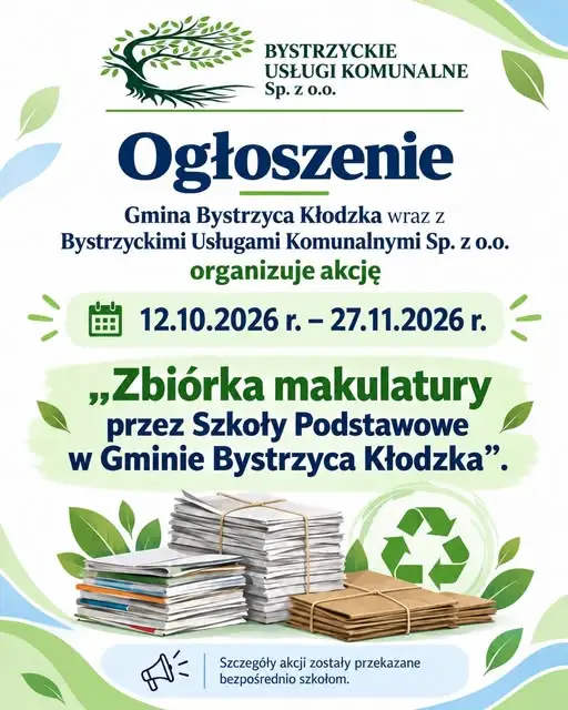 Bystrzyca Kłodzka: Szkoły podstawowe rywalizują o nagrody w zbiórce makulatury