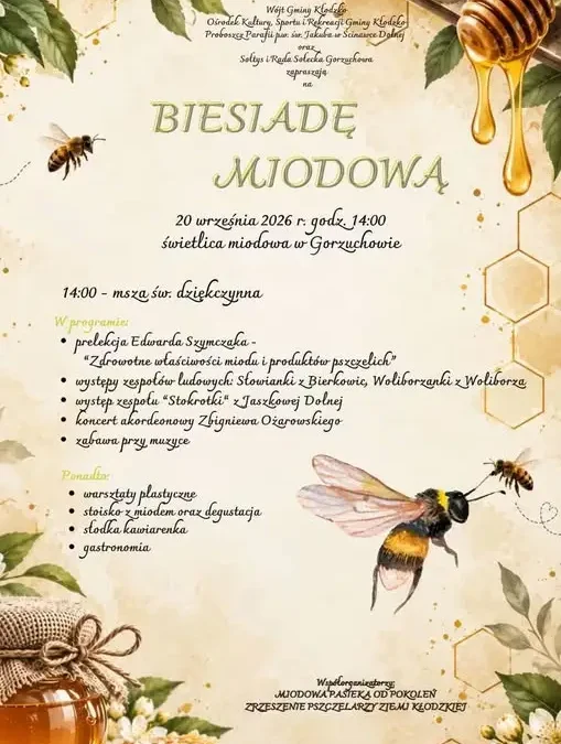 Biesiada Miodowa w Gorzuchowie – święto miodu i muzyki już 20 września