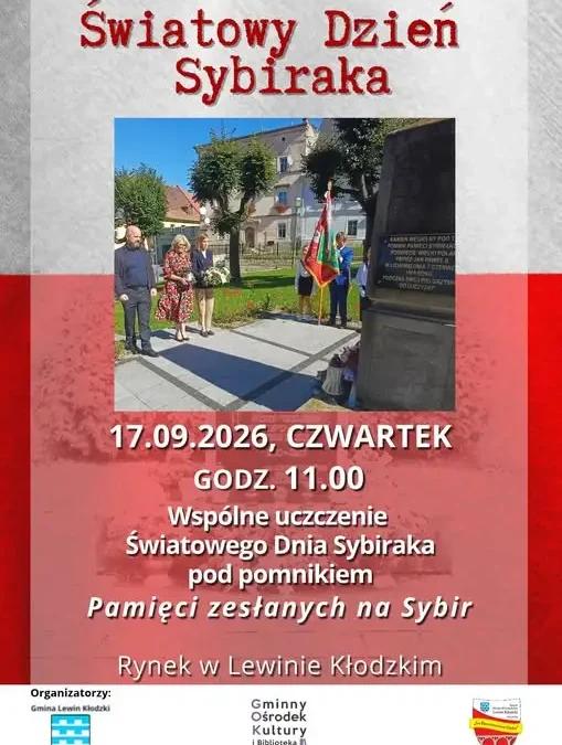 Światowy Dzień Sybiraka w Lewinie Kłodzkim – uroczystości 17 września