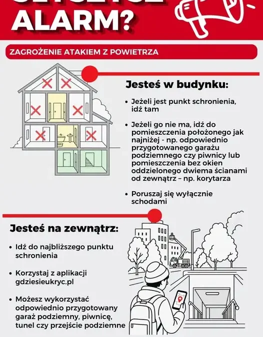 Alarm w Lublinie i na Podkarpaciu. Ponad 500 punktów dla mieszkańców