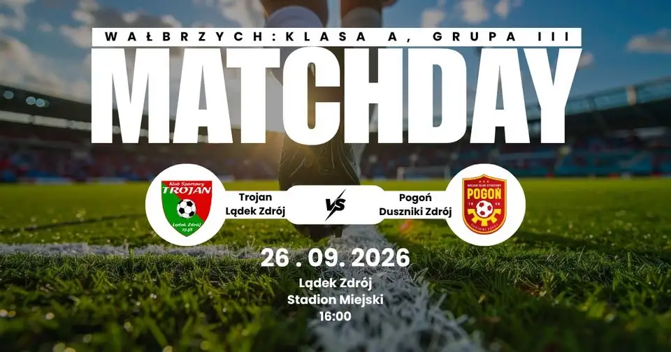 Saltic Pogoń Duszniki-Zdrój zagra w Lądku-Zdroju. Mecz już dziś!