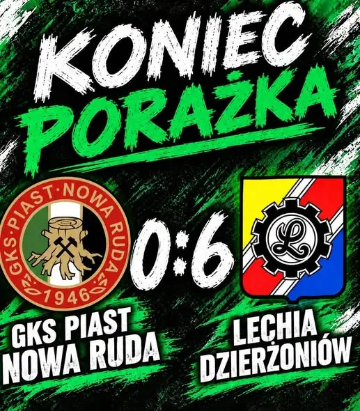 Piast Nowa Ruda rozbity 0:6. Czwarta ligowa porażka z rzędu