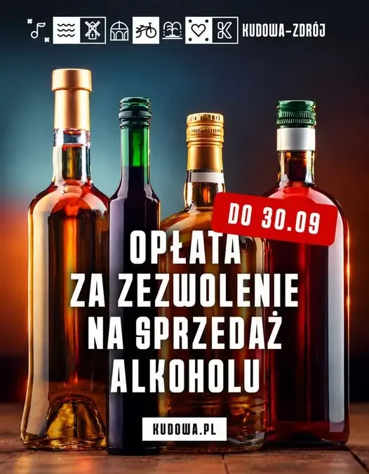 Przedsiębiorcy z zezwoleniem na sprzedaż alkoholu: III rata opłaty do 30 września