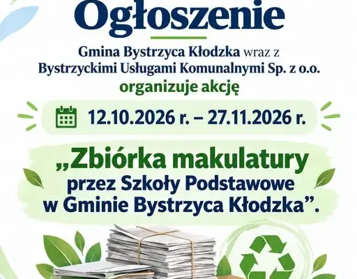 Bystrzyca Kłodzka: szkoły podstawowe walczą o nagrody w zbiórce makulatury