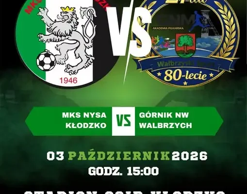 Nysa Kłodzko podejmie Górnika Nowe Miasto Wałbrzych w meczu ligi okręgowej