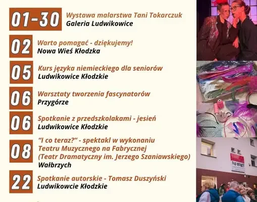 Październik w Gminie Nowa Ruda – wystawy, warsztaty i spotkania