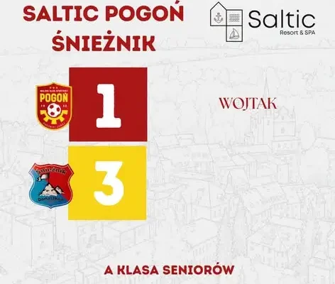 Pogoń Duszniki-Zdrój przegrywa z Śnieżnikiem Domaszków 1:3 – siódma porażka w sezonie