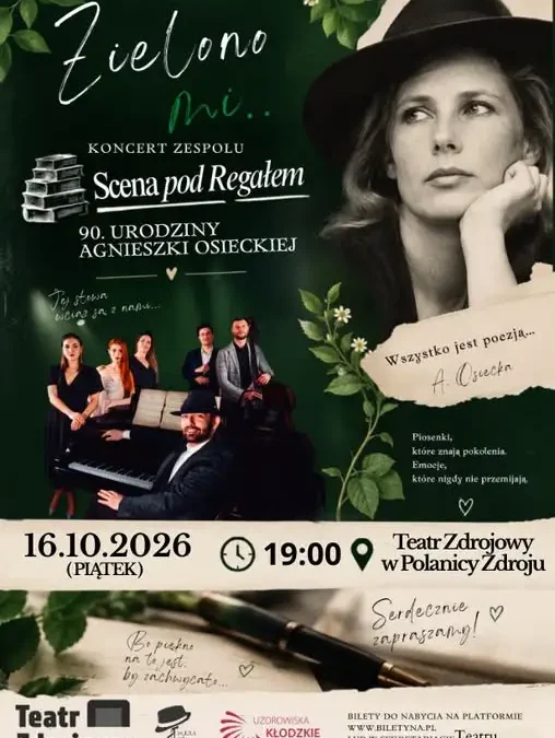 90. urodziny Agnieszki Osieckiej – koncert w Polanicy-Zdroju