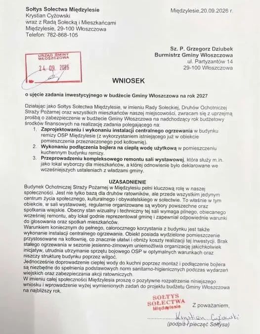Międzylesie: wniosek o środki na CO w remizie i remont sali wystawowej