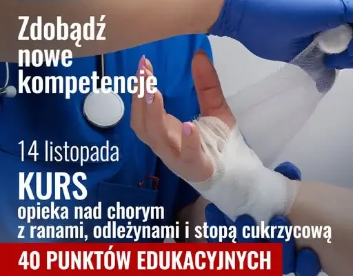 Kurs opieki nad ranami i stopą cukrzycową w Kłodzku – 14 listopada 2026