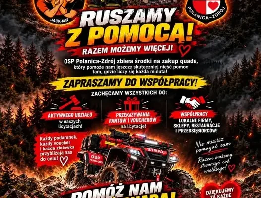 OSP Polanica-Zdrój zbiera fundusze na quada z modułem gaśniczym