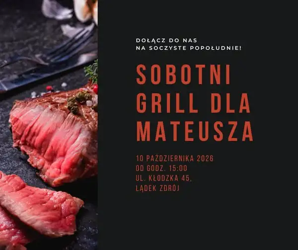 Grill charytatywny na stadionie w Lądku-Zdroju – pomóż Mateuszowi wrócić do formy