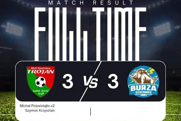 Trojan Lądek Zdrój remisuje z LZS Burza Dzikowiec 3:3