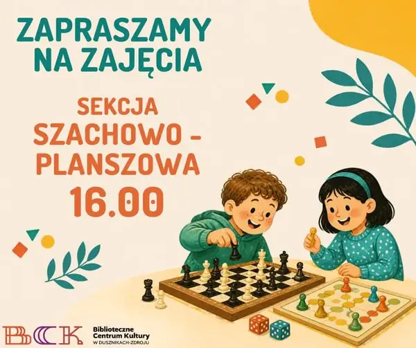 Zajęcia szachowe i planszowe w Bibliotecznym Centrum Kultury w Dusznikach-Zdroju
