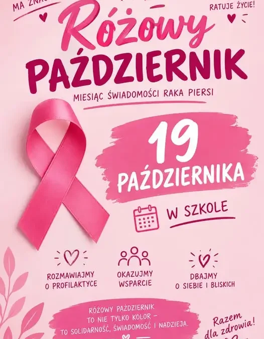 Różowy Październik w ZSP Bystrzyca – solidarność i profilaktyka raka piersi
