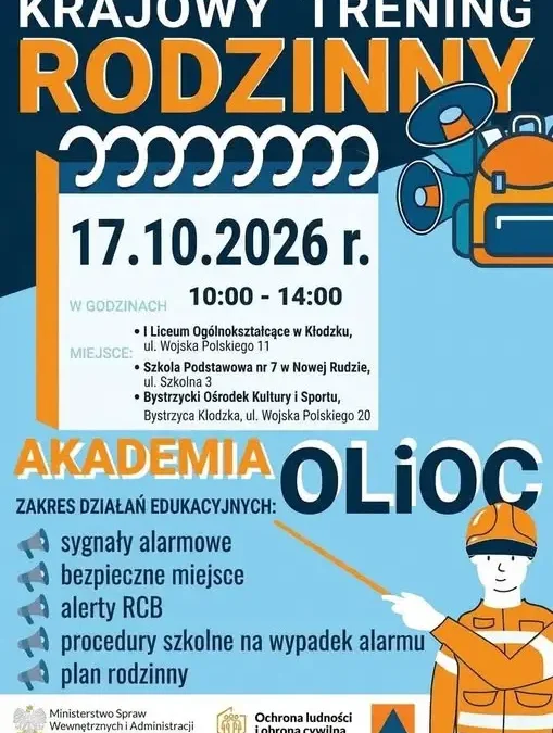 Krajowy Trening Rodzinny w Bystrzycy Kłodzkiej – jak zadbać o bezpieczeństwo bliskich