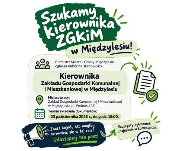 Międzylesie szuka kierownika ZGKiM. Nabór trwa do 23 października
