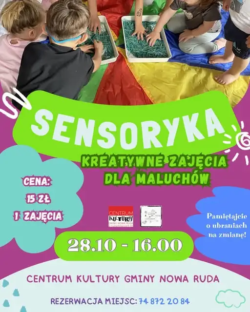 Zajęcia sensoryczne dla maluchów w Centrum Kultury Gminy Nowa Ruda