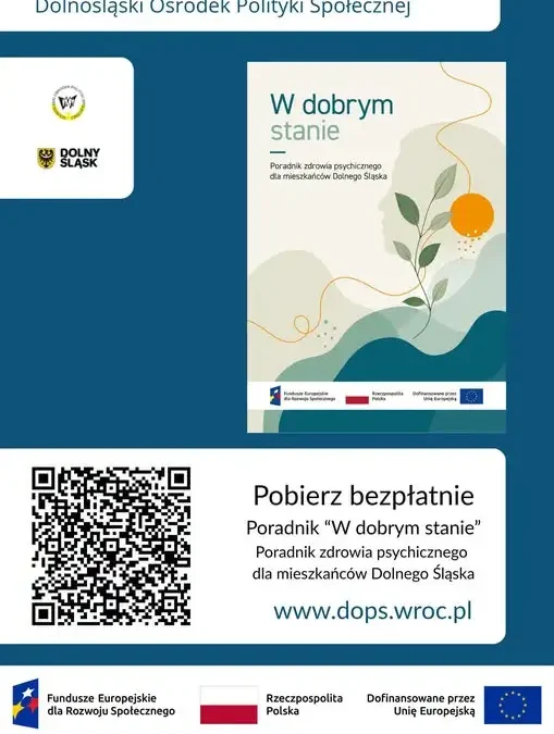 Nowy poradnik o zdrowiu psychicznym dla mieszkańców Dolnego Śląska
