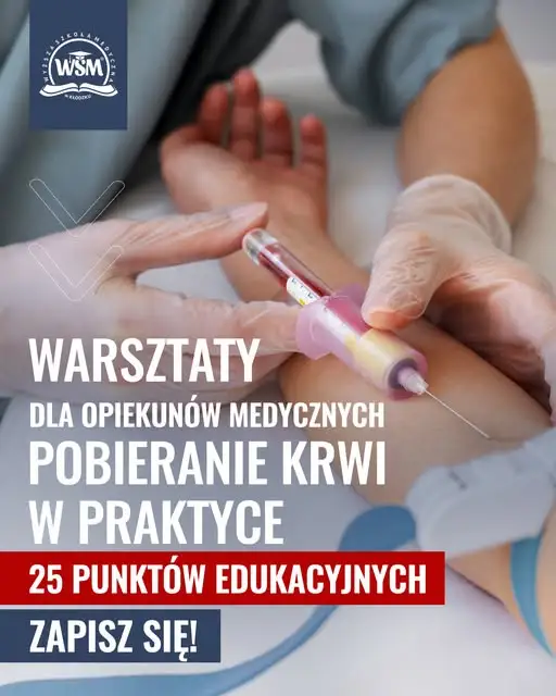Warsztaty pobierania krwi w Kłodzku – 25 punktów edukacyjnych dla opiekunów medycznych