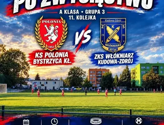 Polonia Bystrzyca Kłodzka zmierzy się z Włókniarzem Kudowa-Zdrój w 11. kolejce A klasy