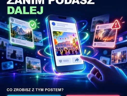 Uczniowie z Dusznik tworzą grę o fake newsach. „Zanim podasz dalej”