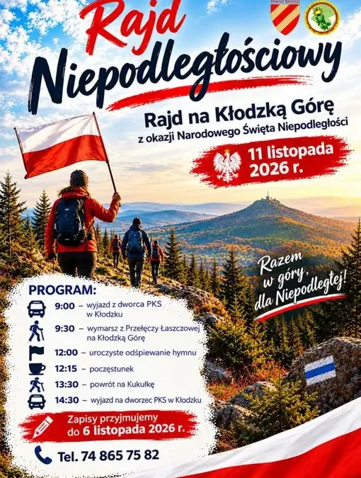 Rajd na Kłodzką Górę – wspólne świętowanie Niepodległości